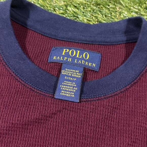 Vintage Thermal Polo Ralph Lauren Sleepwear Long Sleeve - Picture 4 of 4